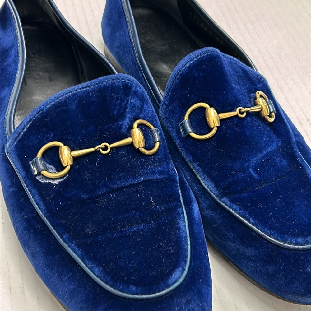 Gucci Jordaa horsebit velvet loafers - Picture 7 of 7